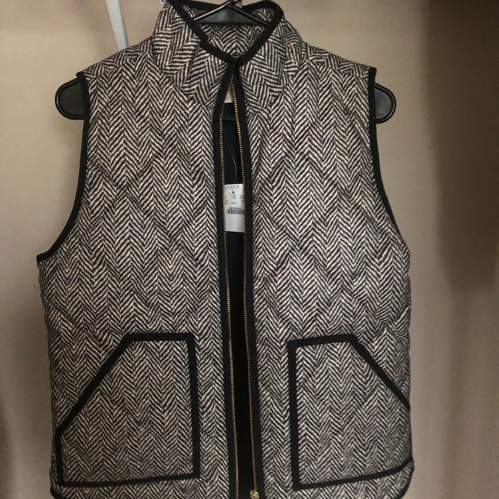 J. Crew Herringbone Vest BNWT